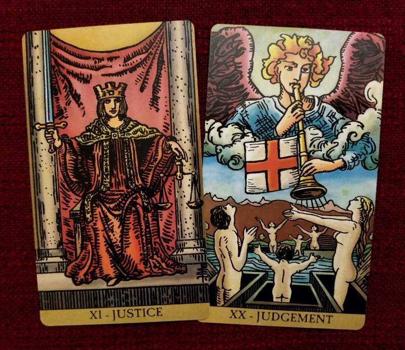 The Power of Judgement and Justice Tarot Cards in Your Readings