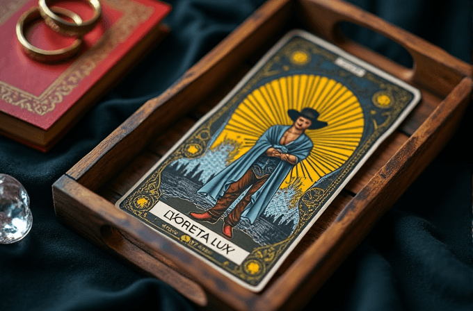 tarot card regal figure