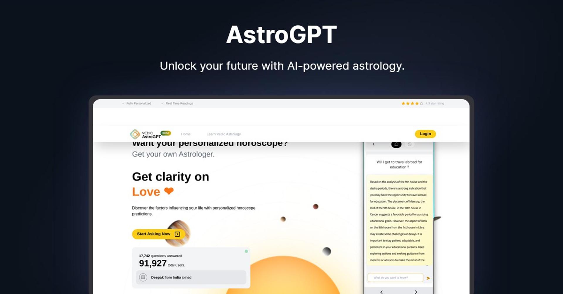 Discover Accurate Astrology Predictions with AI: Personalized Readings and Forecasts