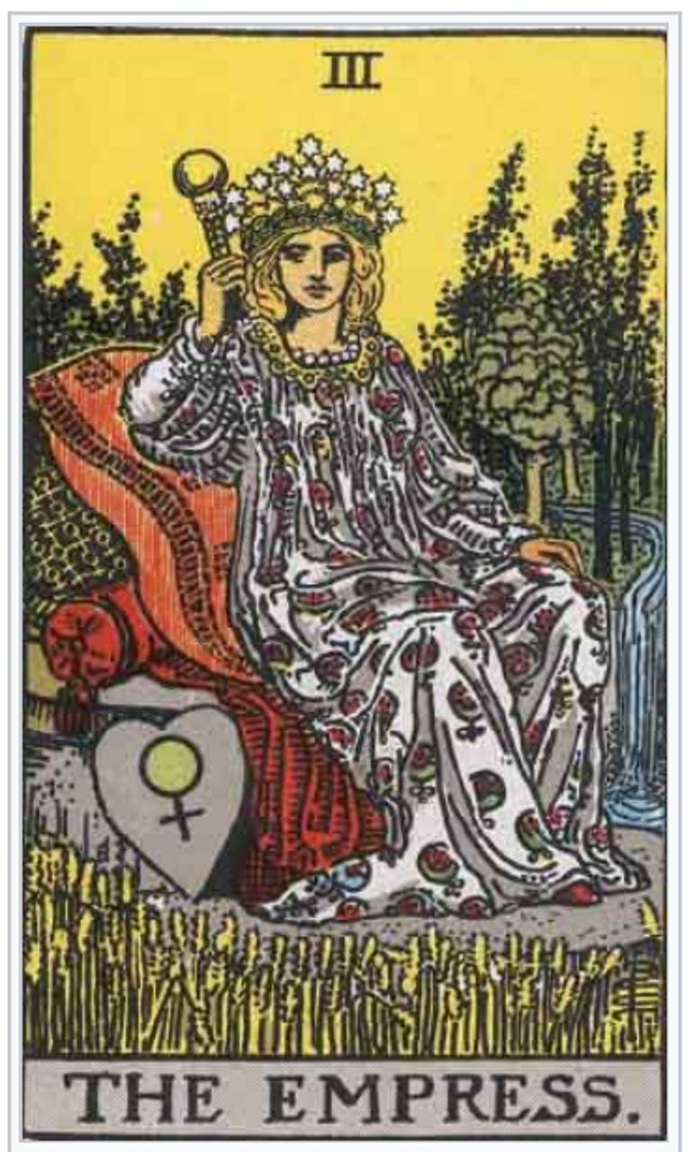 Regal Figure on Tarot Card: Exploring the Empress and Her Symbolism