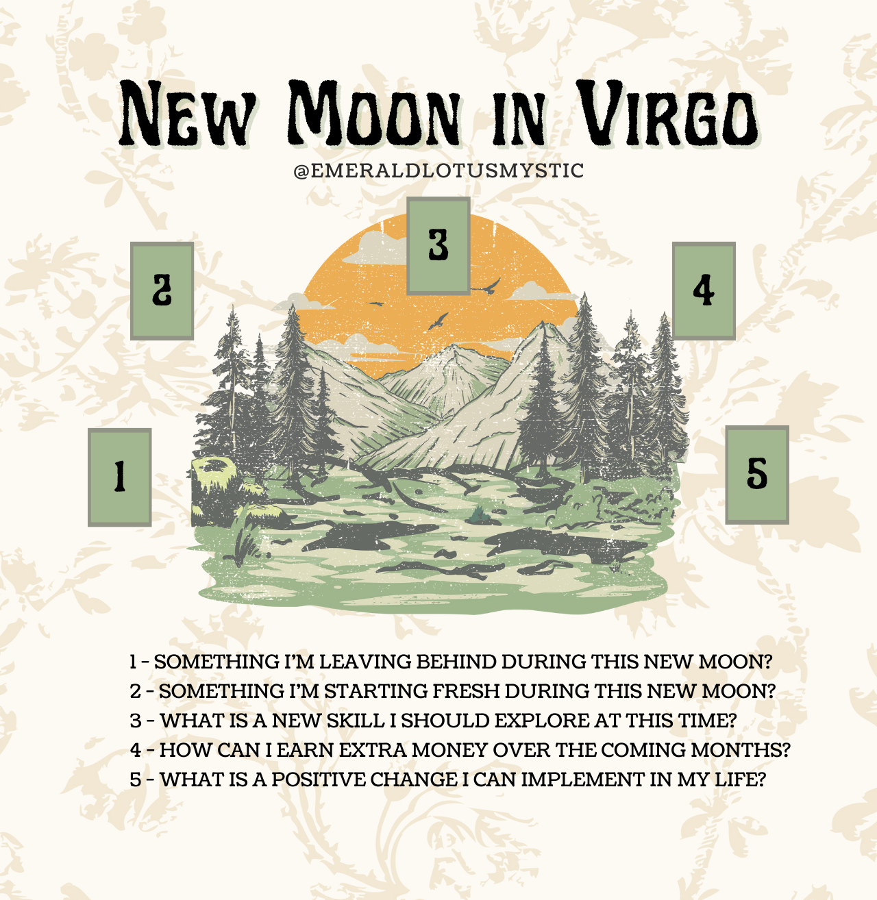 Virgo New Moon Tarot Spread Explained: Discovering Insights and Guidance for Your Life Journey.