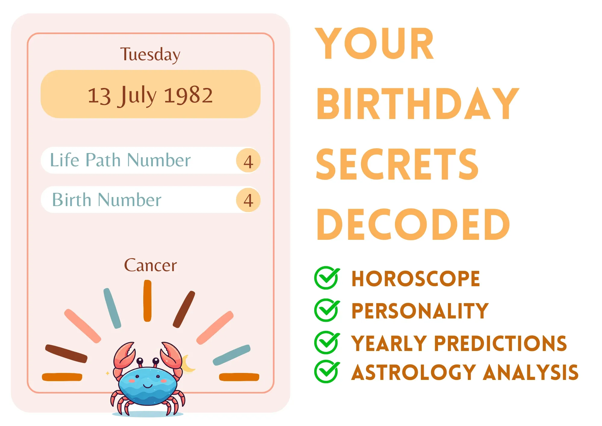 July 13th birthday horoscope revealed! Learn all about your love life, career, and more important details.