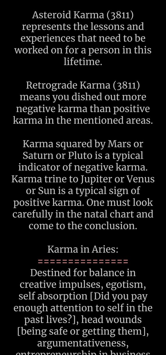 Asteroid Karma Astrology: What Does It Say About You?