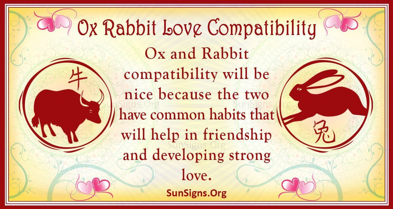 Rabbit ox compatibility: Will these two signs get along?