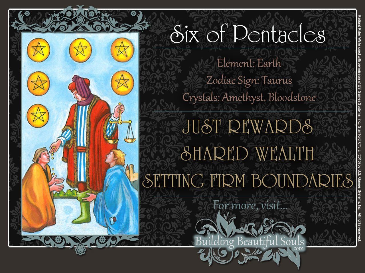 Understand Six of Pentacles Tarot Card Meaning in Your Life