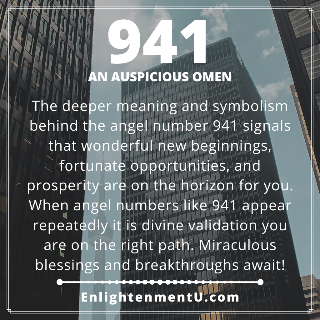 941 Angel Number: Whats It Mean? (Simple Guide to Its Secrets)