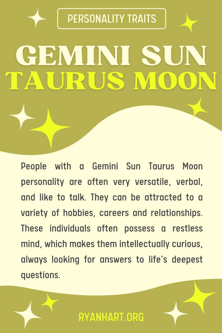 Gemini Sun Taurus Moon Man: Whats He Really Like?